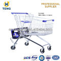 Good Quality Heavy Duty European php Shopping Cart With Brake